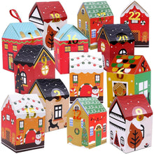 Adventskalender Kinder DIY Häuser 24 Boxen Tüten