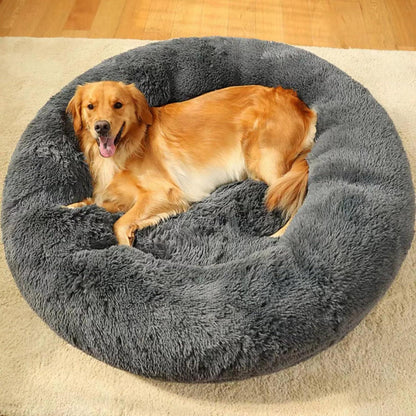 Rundes Hundebett Lila Ø120cm – Orthopädisches Haustierbett