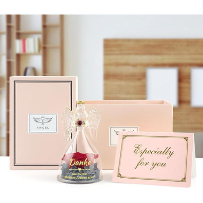 Ewige Rose Engel Geburtstagsgeschenk Box für Frauen, Mutter, Freundin