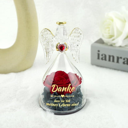 Ewige Rose Engel Geburtstagsgeschenk Box für Frauen, Mutter, Freundin