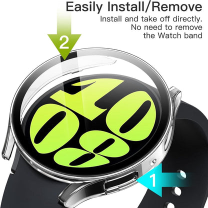 JETech Schutzfolie Hülle Samsung Galaxy Watch 6 44mm 2 Stück Klar
