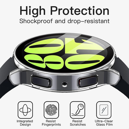 Schutzhülle Samsung Galaxy Watch 6 44mm Eingebauter Displayschutz 2er Pack