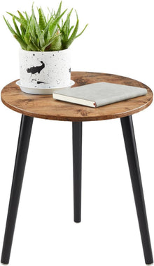 Skandinavischer Beistelltisch Holz Braun 42x42x51CM