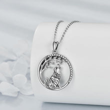 VONALA 925 Sterling Silber Wolf Anhänger Kette für Damen