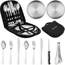 Besteck Set 10 Stück Camping Geschirr für 2 Camping Zubehör
