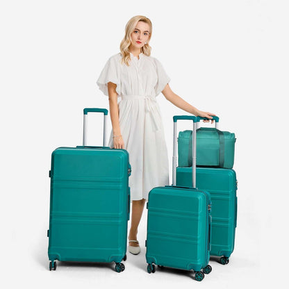 KONO Koffer Set 4-teilig Hartschale TSA Schloss Handgepäck Trolleys