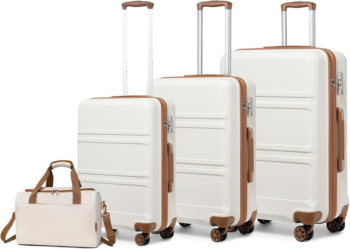 KONO 4tlg. Hartschalenkoffer Set TSA Schloss 40x20x25cm Ranair