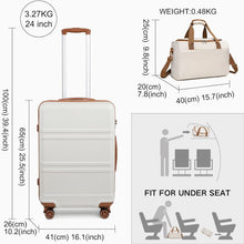 KONO Mittelgroß Reisekoffer Rollkoffer Set 65cm Trolley