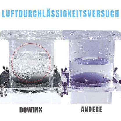 Dowinx Gaming Stuhl Bürostuhl mit Fußstütze Massage Blau