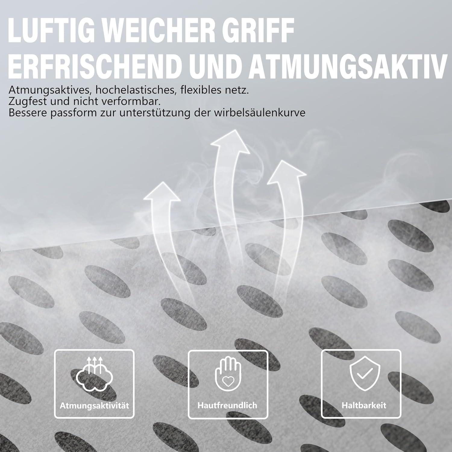 Gaming Stuhl Bürostuhl Stoff Massage Kissen Kopfstütze Ergonomische