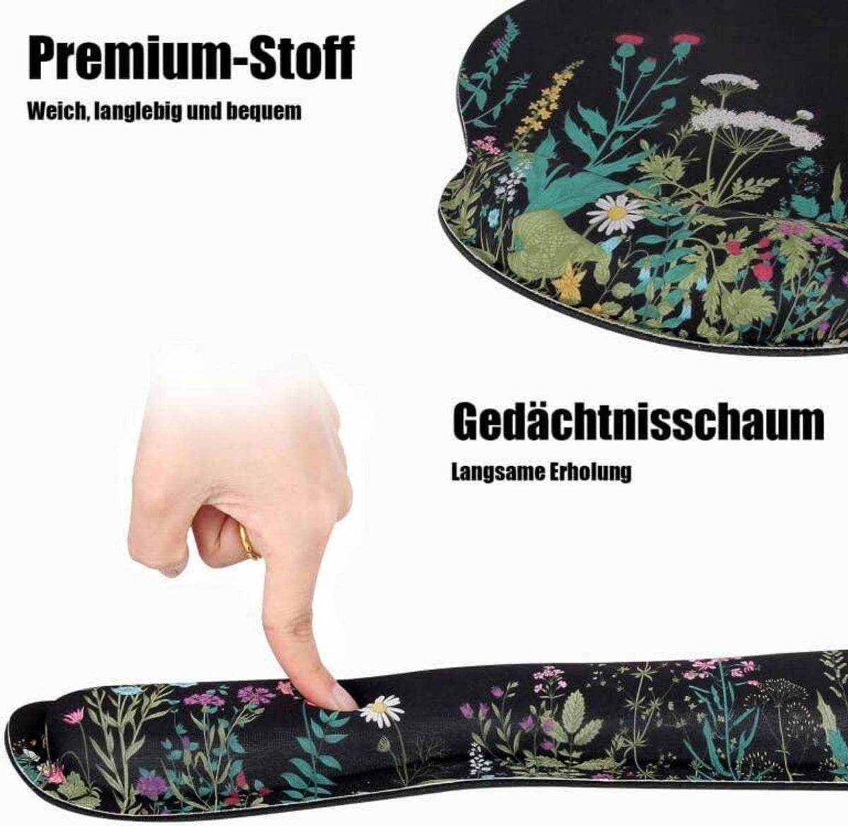 Ergonomisches 3-in-1 Handgelenkauflage Set für Gaming und