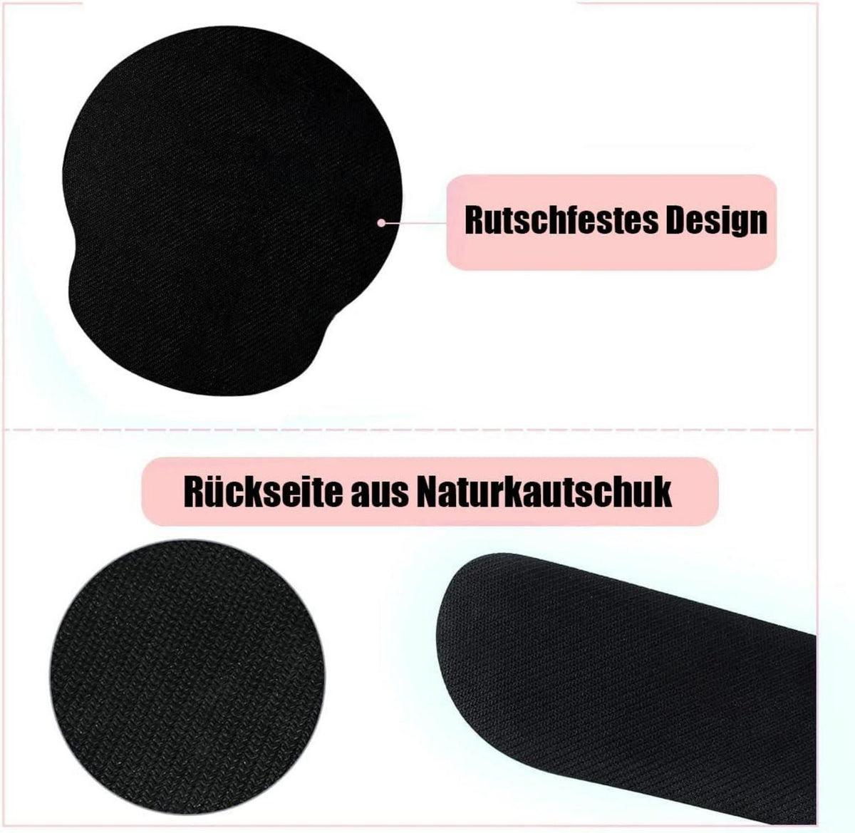 Ergonomisches 3-in-1 Handgelenkauflage Set Schwarz