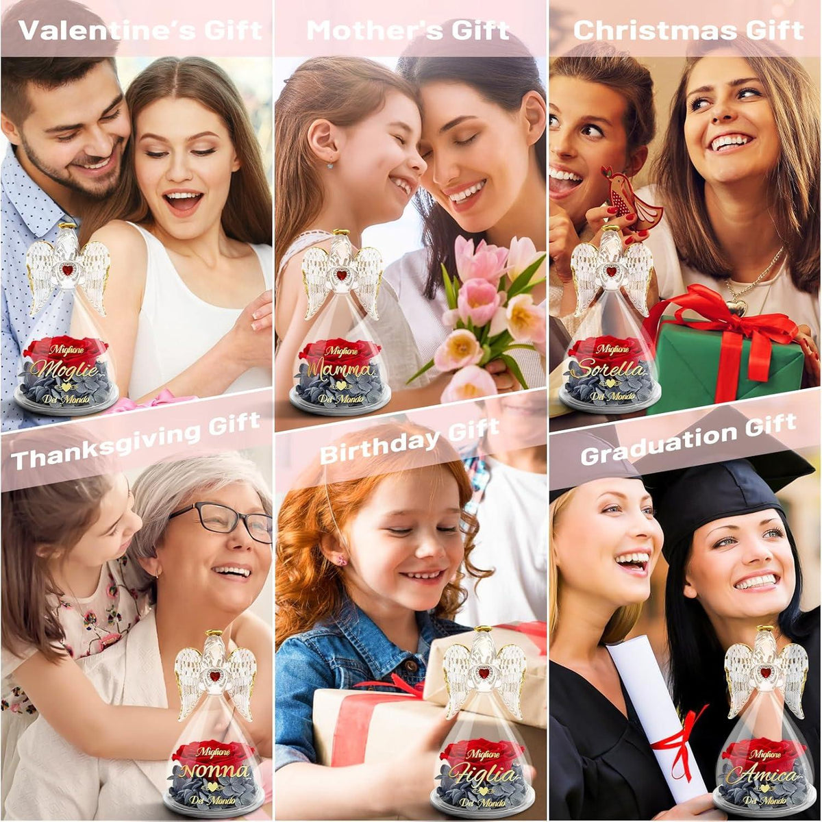 Ewige Rose Engel Figur Beste Mama Geschenk Frauen