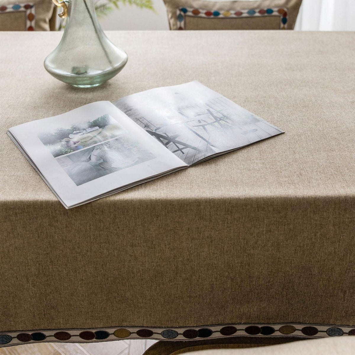 Rechteckige Tischdecke 130x220cm – Wasserabweisend & Abwaschbar