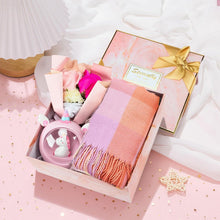 Damen Winter Geschenkset Schal Kaschmir Rosa Weihnachten