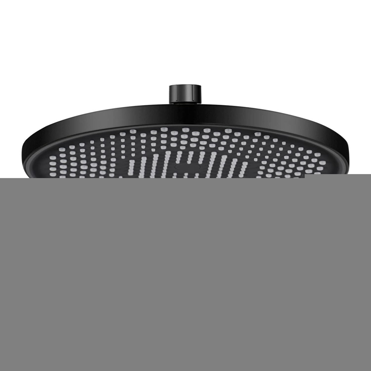 Regendusche 26cm Schwarz – Wassersparende Duschbrause