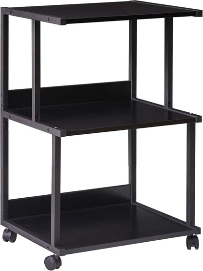 Druckerwagen mit Regal und Rädern - 3-stufiger Druckertisch Stand