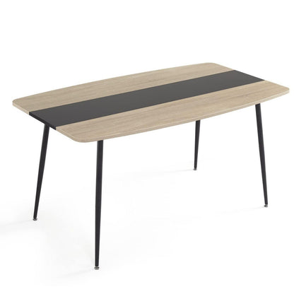 Moderner Esstisch Eiche & Schwarz | Industrial Design 150x85 cm