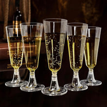 25er Set Transparente Sektgläser Kunststoff 160ml Cocktailgläser