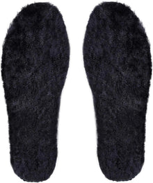 Lammfell Einlegesohlen Winter Schuheinlagen Warm Schwarz EU 36
