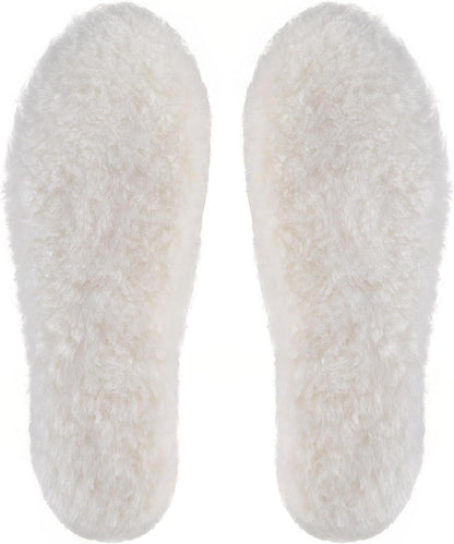 Lammfell Einlegesohlen Winter Warme Schuheinlagen Schaffell Sohlen