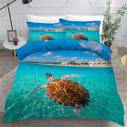 Meeresschildkröte Bettwäsche-Set 220x240 cm, 3-teilig