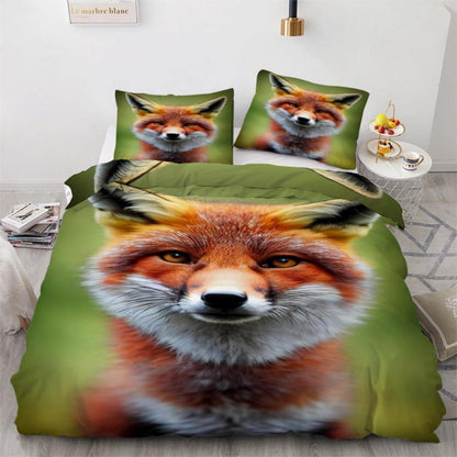 Fuchs Bettwäsche Set 220x240 cm - 3-teilig Mikrofaser