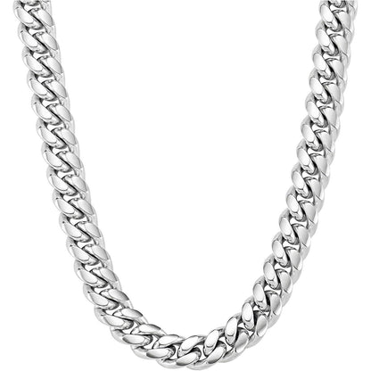 Herren Panzerkette 18 Karat Vergoldet Edelstahl 10/12mm