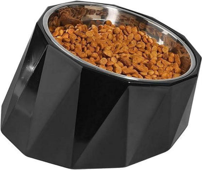 Geneigter Hundenapf 120ml - Erhöhter Futternapf für Hund & Katze