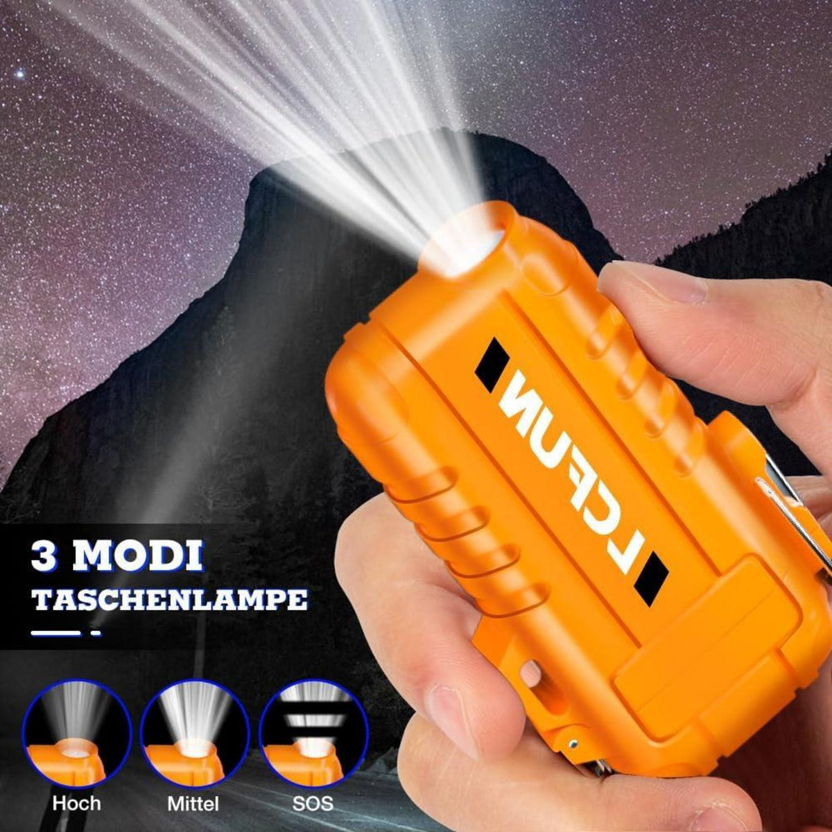 Elektrisches USB Feuerzeug Flexibler Hals Lichtbogen LED Anzeige Wiederaufladbar