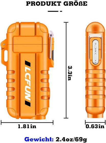 Elektrisches Flexibles Feuerzeug USB-C Wiederaufladbar LED-Anzeige