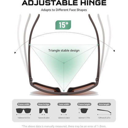 Polarisierte Sonnenbrille Herren/Damen Vintage