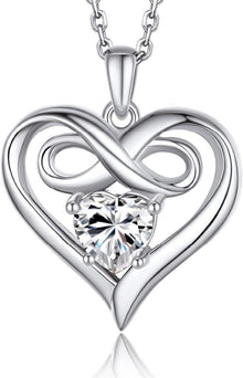 Moissanite-Herzkette Silber 925 Anhänger Rose