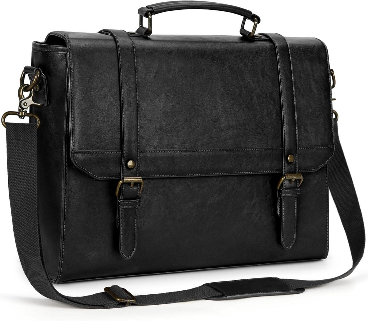 IGOLUMON Aktentasche Herren Wasserdicht 15,6 Zoll Retro Laptoptasche