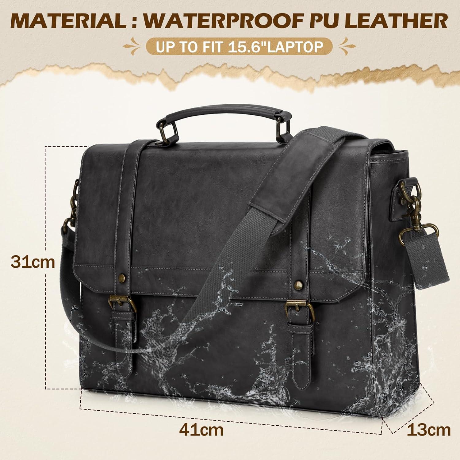 Aktentasche Herren Wasserdicht 15,6 Zoll Laptoptasche
