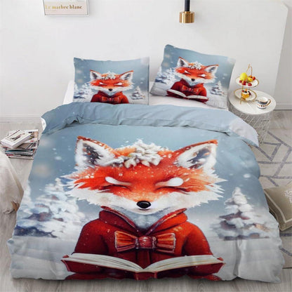 Fuchs Bettwäsche Set 220x240 cm - 3-teilig Mikrofaser