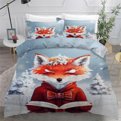 Fuchs Bettwäsche Set 220x240 cm - 3-teilig Mikrofaser