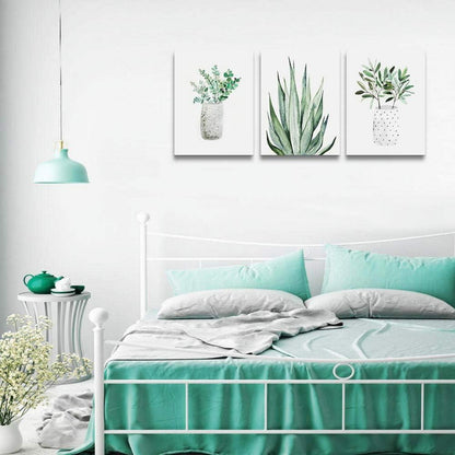 Grüne Pflanzen Aloe Vera Wandbilder 40x30cm Wohnzimmer Büro Küche