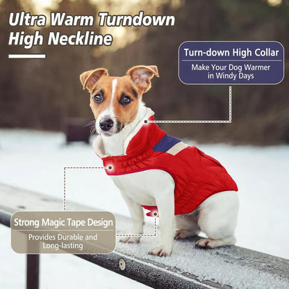Hundemantel Winter Hundemantel Warme Hoher Kragen 7 Größen 4 Farben