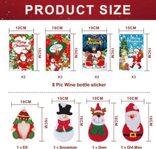 52Pcs Tischdeko Weihnachten Besteckhalter Filz Glasmarkierer