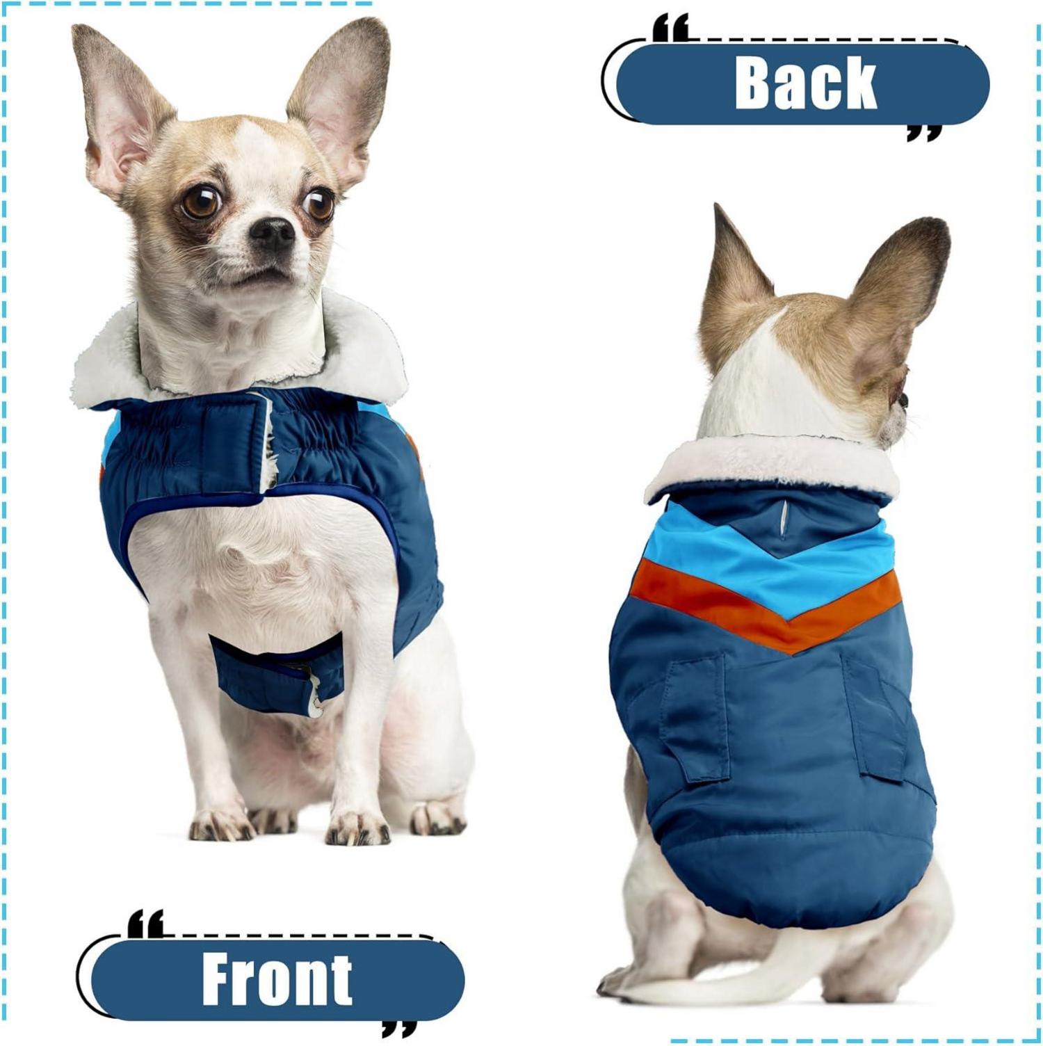 Hundemantel Große Hunde Warme Winterjacke Klettverschluss