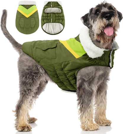 Hundemantel Winter warm mit Klettverschluss und reflektierenden