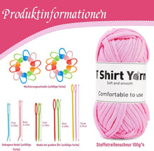 4er-Pack Doxiru T-Shirt-Garn-Set 100g Baumwollgarn Häkelgarn