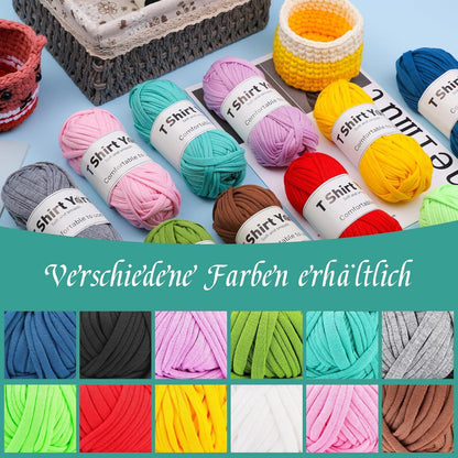 4er-Pack Baumwollgarn-Set 100 g T-Shirt-Garn Mintgrün