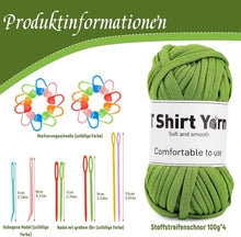 4er-Pack 100g Olivgrünes Baumwoll-T-Shirt-Garn-Set