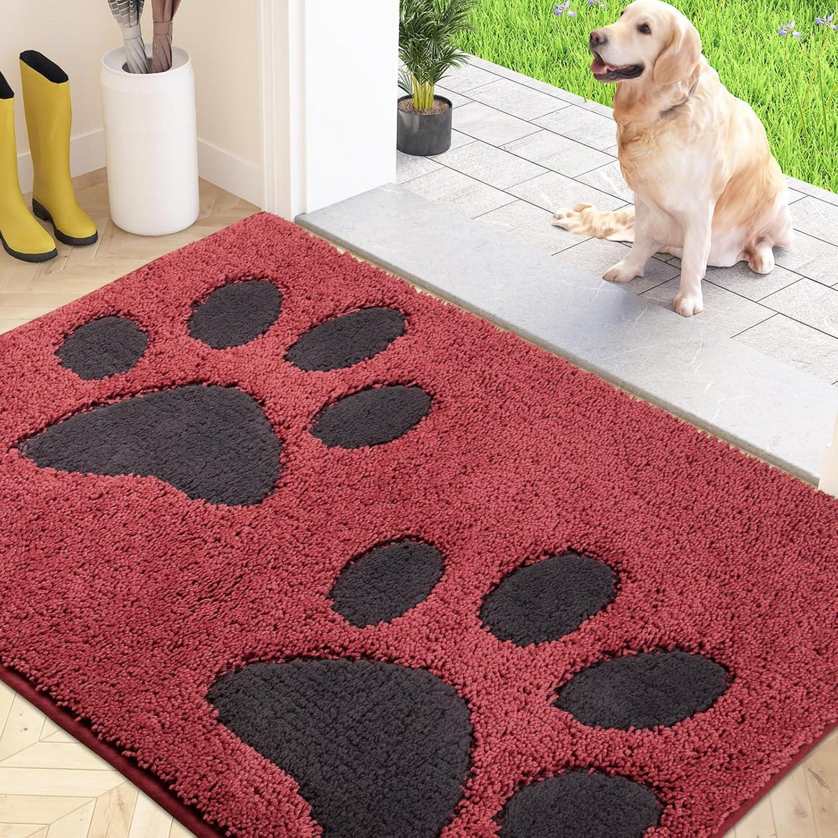Fußmatte Schmutzfangmatte waschbar absorbierend rutschfest 80x120 cm