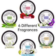 Premium Duftkerzen Geschenk Set für Frauen im Glas 6 Düfte