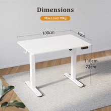 Elektrischer höhenverstellbarer Schreibtisch 100x60 cm