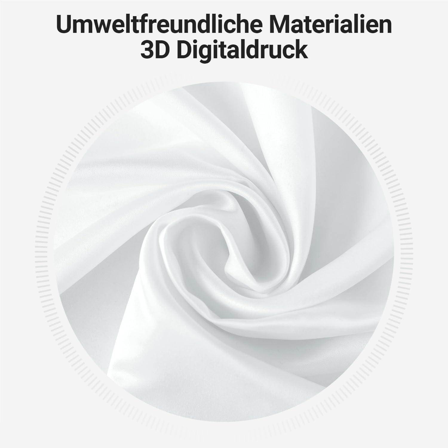 Duschvorhang Blumen Antischimmel Wasserdicht Waschbar Ösen 240x180cm