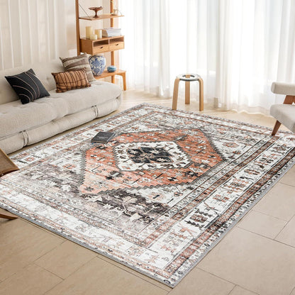 Orientalischer Vintage-Teppich Kurzflor Waschbar 160x230cm